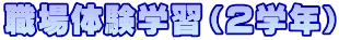 職場体験学習（２学年）